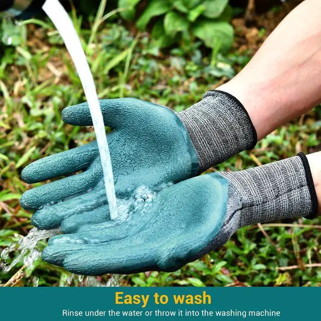 Alt view image 6 of 7 - DOFOWORK Gardening Gloves - 6 Pair Gardening Gloves for Women/Men with Grip