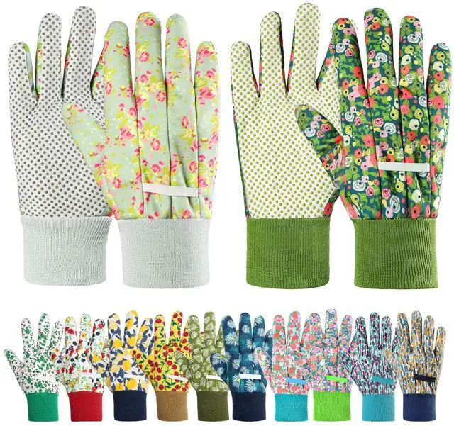 Main image of Ainiv Floral Gardening Gloves for Women/Ladies, 2 Pairs Non-Slip Grip Garden Work Gloves, Comfortable Thorn Proof Garden Gloves for Farm, Yard, Pruning, Outdoor Multi-Purpose(Universal Size)