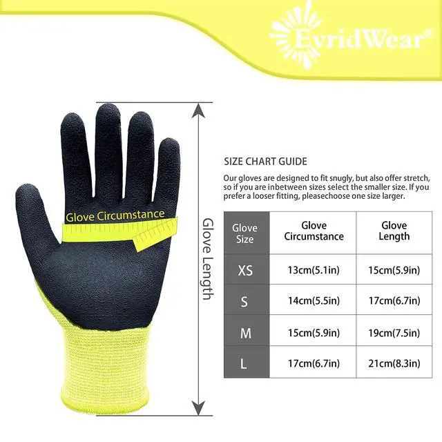 Alt view image 5 of 6 - Evridwear Kids Gardening Gloves for Boys Girls Outdoor Yard Work,Planting (L (9-12yr), Yellow)