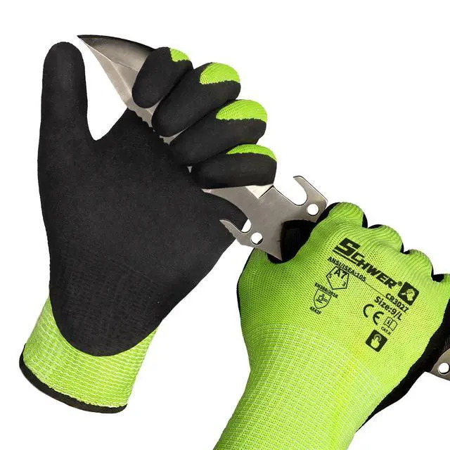 Main image of Schwer 2 Pairs A7 Cut Resistant Work Gloves, Touchscreen, CR3027, L