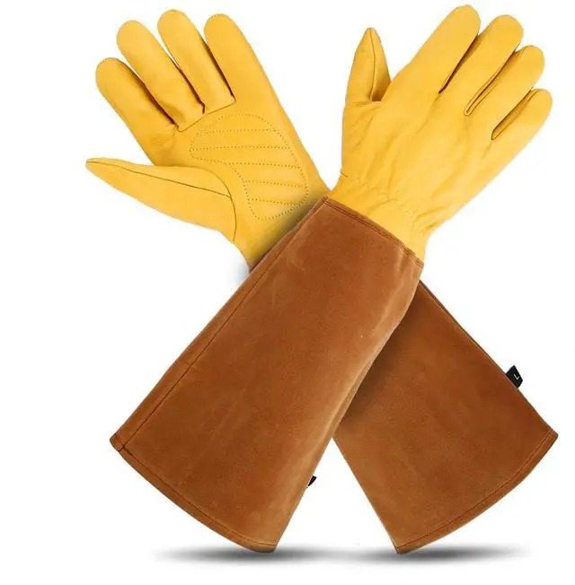 Main image of Lusaya Rose Pruning Gloves for Women/MenLong gardening Gloves, Owhide Anti-stab Garden Gloves, in pruning Roses/Gardening/Logging/Farm/Cactus