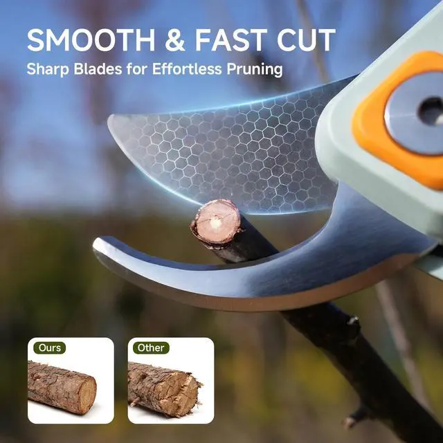 Alt view image 2 of 7 - PrunePro® 8.2" Pruning Shears Ultra Sharp Lightweight Bypass Plant Clippers