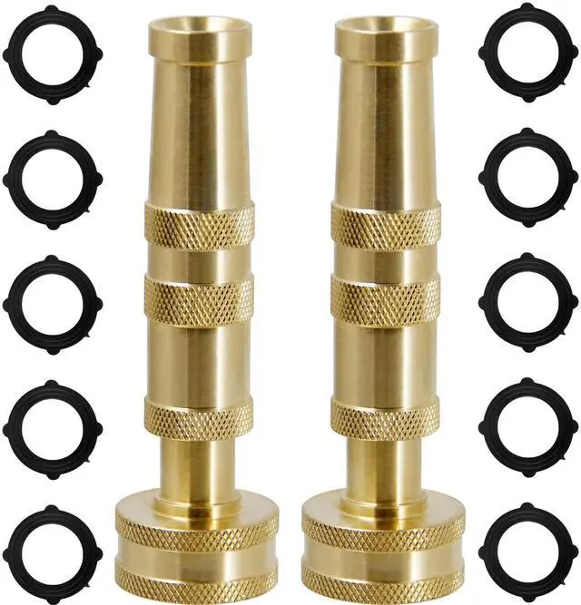 Main image of Triumpeek Solid Brass Hose Nozzle, 2 Packs
