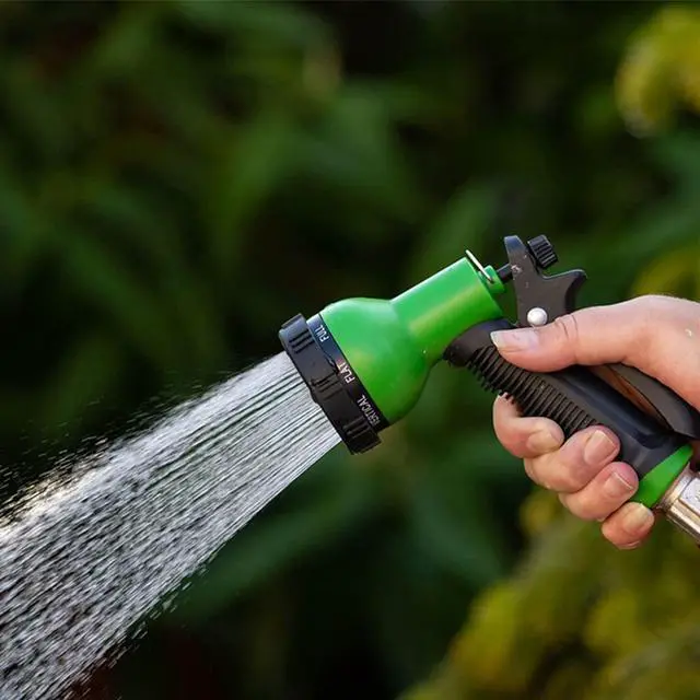 Alt view image 2 of 6 - Besiter Garden Hose Nozzle Sprayer: 2 Pack 10 Watering Patterns Water Hose Spray Nozzles for Garden Hose Heavy Duty Hose Head Hose Attachment for Garden Hose YellowGreen