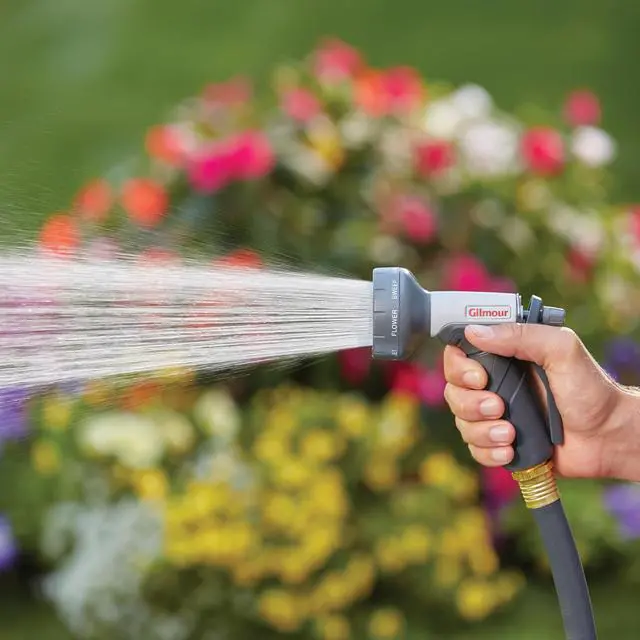 Alt view image 3 of 3 - Gilmour Light Duty Garden Hose Nozzle with 8 Pre-Set Spray Patterns, Water Hose Nozzle for Watering Garden or Lawn