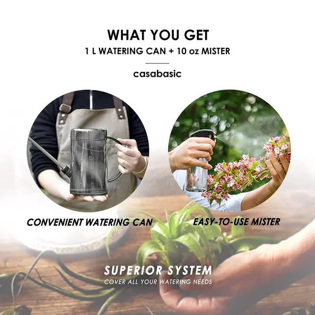 Alt view image 6 of 7 - Small Watering Can, Plant Water Can for Indoor Plants, Plant Waterer 1Liter