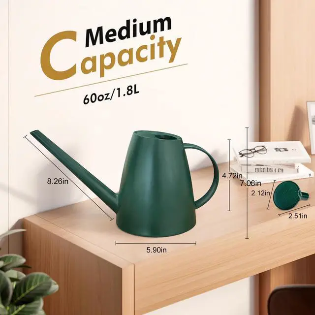 Alt view image 4 of 7 - 60 oz Watering Can, Small Watering Can for Indoor Plants with Long Spout