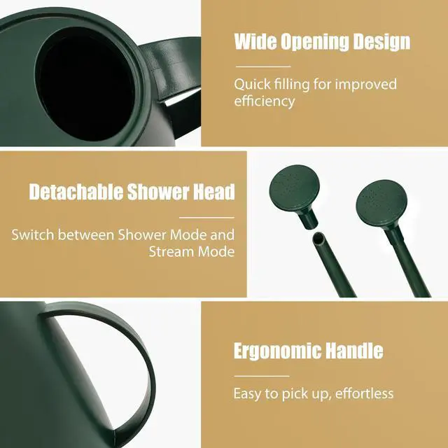 Alt view image 5 of 7 - 60 oz Watering Can, Small Watering Can for Indoor Plants with Long Spout