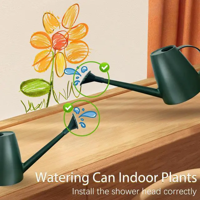 Alt view image 6 of 7 - 60 oz Watering Can, Small Watering Can for Indoor Plants with Long Spout