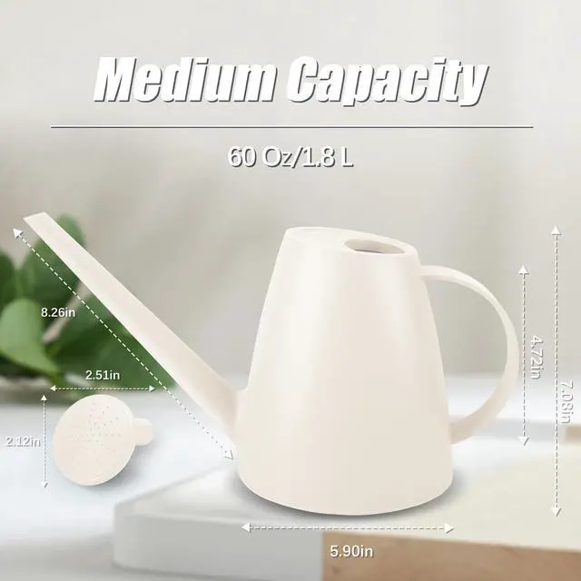 Alt view image 2 of 7 - 1.8L Watering Can, Watering Can Indoor Plants, Long Spout Small Water Can