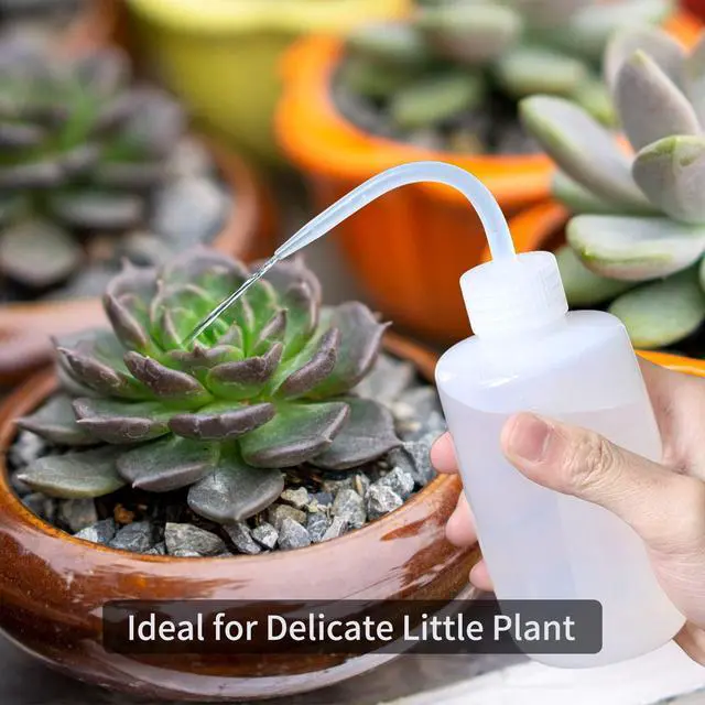 Alt view image 7 of 7 - Goowin Watering Can Indoor Plants, 47 oz Long Spout House Plant Flower Watering Can, Creative Wide Opening Plastic Watering Can with 16 oz Spray Bottle & 8.5 oz Squeeze Bottle, Green