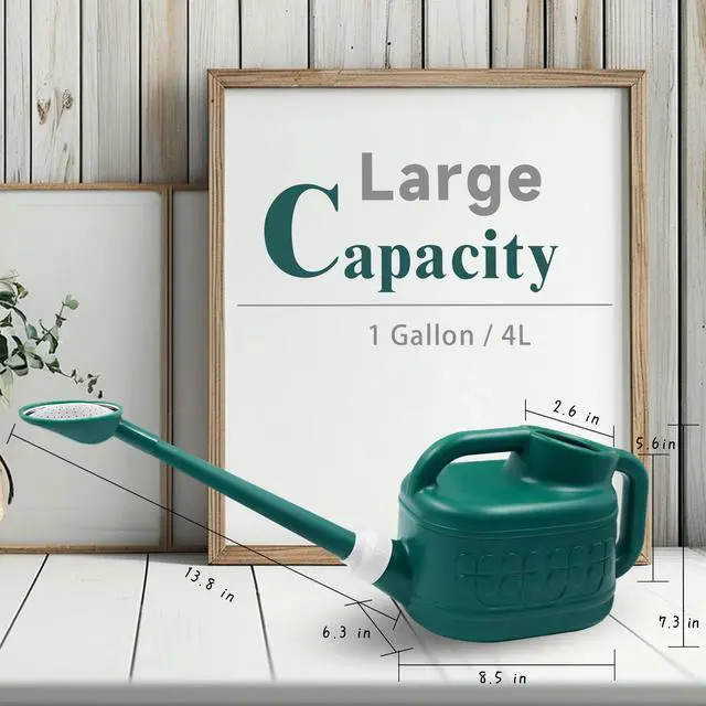 Alt view image 6 of 7 - 1 Gallon Watering Can, Outdoor Watering Can, Long Spout Water Can