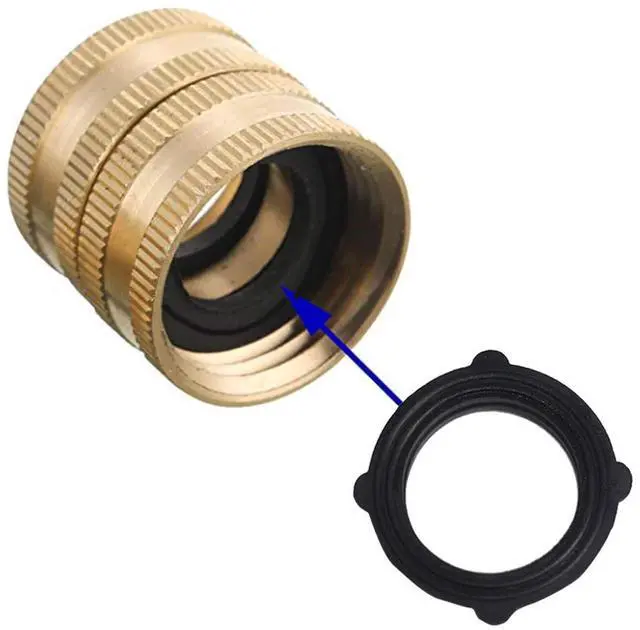 Alt view image 3 of 7 - Hourleey Garden Hose Adapter, 3/4 Inch Solid Brass Hose Connectors Adapters Male to Male, Female to Female, 4 Pack