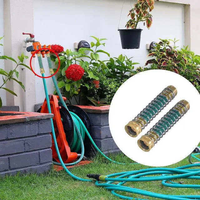 Alt view image 7 of 7 - Hourleey Garden Hose Protector, Hose Extension Adapter with Coil Spring, 2 Pack