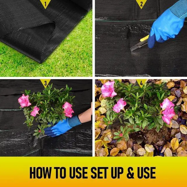 Alt view image 5 of 7 - LAVEVE 3FT x 100FT Weed Barrier Landscape Fabric Heavy Duty