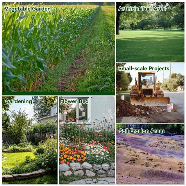Alt view image 6 of 7 - RAINFLOW Weed Barrier Fabric - Heavy Duty Landscape Fabric, 3.2 x 16.4 ft