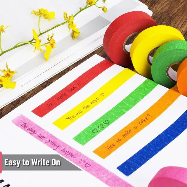 Alt view image 4 of 7 - Mr. Pen- Colored Masking Tape, 0.6" x 15 Yards, 6 Pack