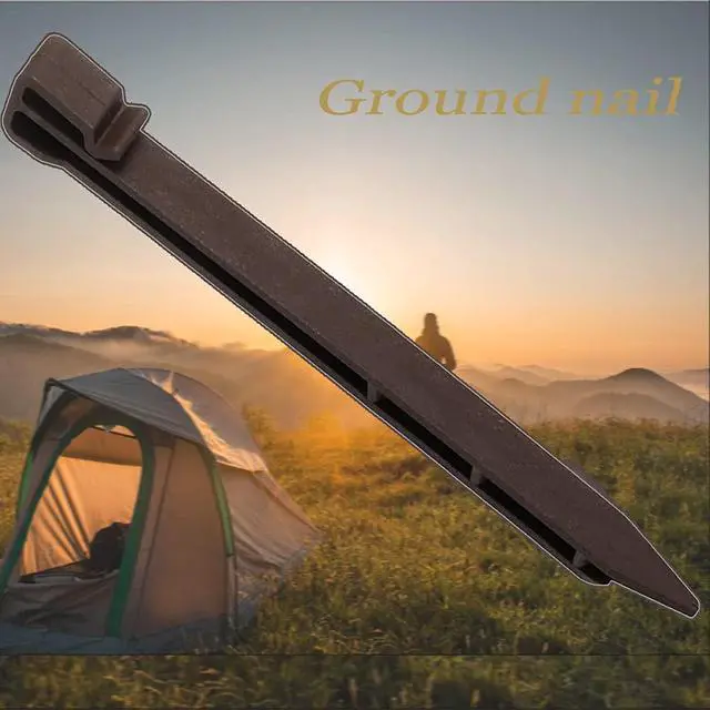 Alt view image 2 of 7 - 10 Inch Christmas Inflatable Plastic Stakes, 8 PCS Landscape Anchoring Stakes Edging Spikes Ground Tent Stakes for Christmas Holiday Inflatables Garden Decorations