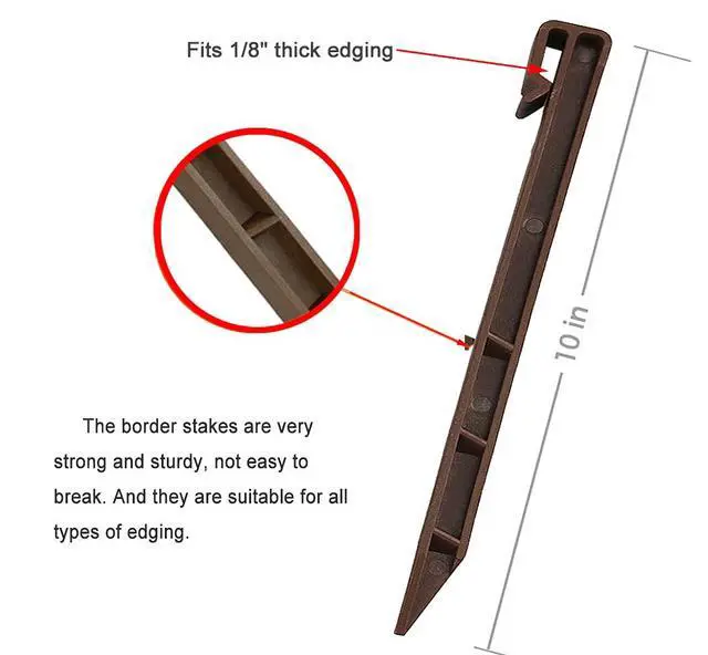 Alt view image 3 of 7 - 10 Inch Christmas Inflatable Plastic Stakes, 8 PCS Landscape Anchoring Stakes Edging Spikes Ground Tent Stakes for Christmas Holiday Inflatables Garden Decorations