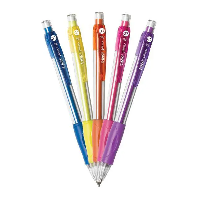 Alt view image 4 of 4 - BIC Velocity Mechanical Pencils, Colorful Barrels, Medium Point, 5-Count