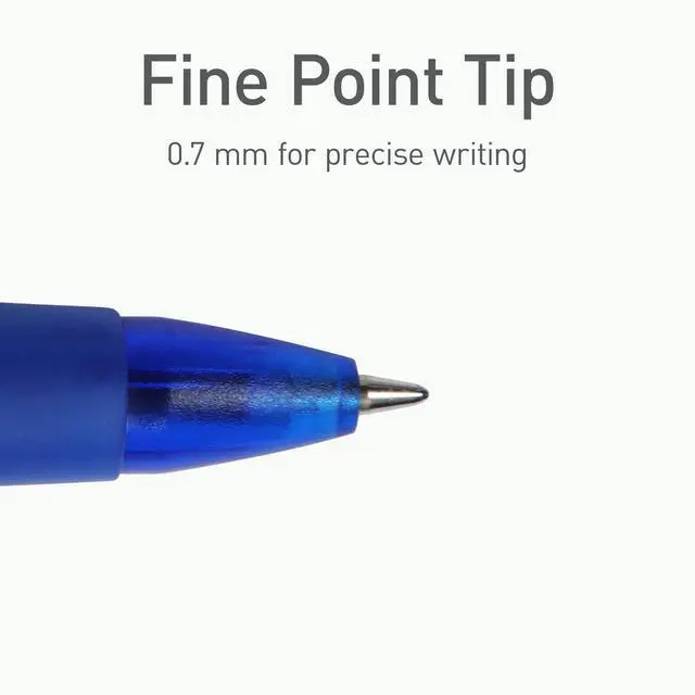Alt view image 4 of 7 - Pentonic B-RT Retractable Ballpoint Pens, 10 Count, 10 Colors Tip, 0.7 mm Fine Point, Ergonomic Grip, Smooth Writing For Journaling, Pens for School & the Office (1017265)