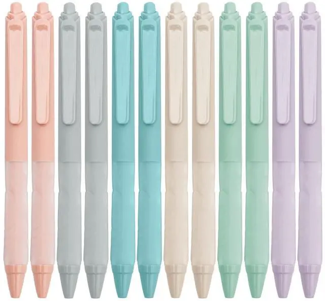 Main image of Linbsunne Ballpoint Pens 1.0mm Medium Point Black Ink Pens Retractable