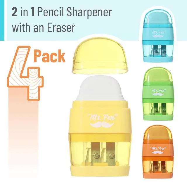 Alt view image 2 of 7 - Mr. Pen- Pencil Sharpener & Eraser, 4 Pack