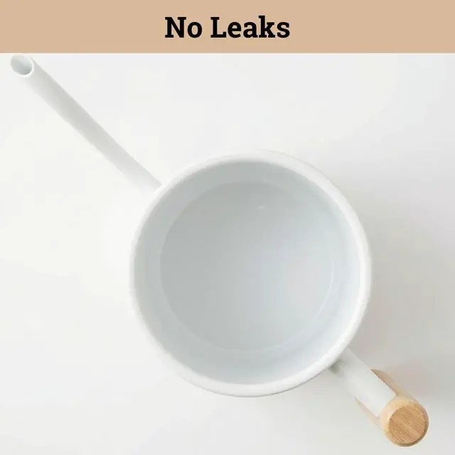 Alt view image 5 of 7 - Metal Small Indoor Watering Can with Long Spout & Real Wood Handle, 35oz