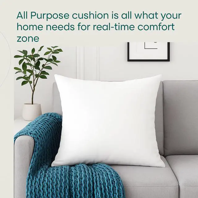 Alt view image 5 of 7 - LANE LINEN 12x20 Pillow Insert - Pack of 2 White Decorative Pillows for Sofa Bed, Fluffy Pillow Inserts for Cushion Covers, Bed, Couch Pillows for Living Room