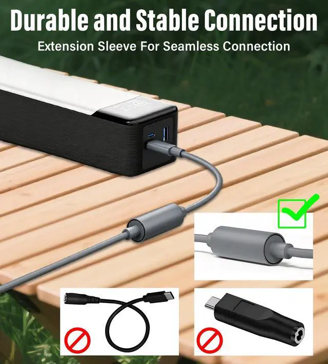 Alt view image 5 of 6 - Starlink Mini Power Cable 0.3M,USB C to DC Extension Cable | Equipped with Intelligent LED and IP67 Waterproof,Suitable for PD Fast Charging Line for Starlink Mini Devices,for Outdoor