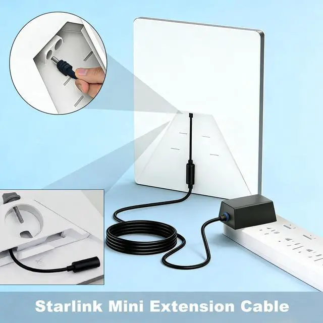 Alt view image 5 of 7 - DC Extension Cable for Starlink Mini , USB C Type-C to DC Power Adapter for Starlink Mini, 18AWG Waterproof PD Protocol Cable Compatible with Power Bank, Power Station, for Camping, RV, Off-Grid