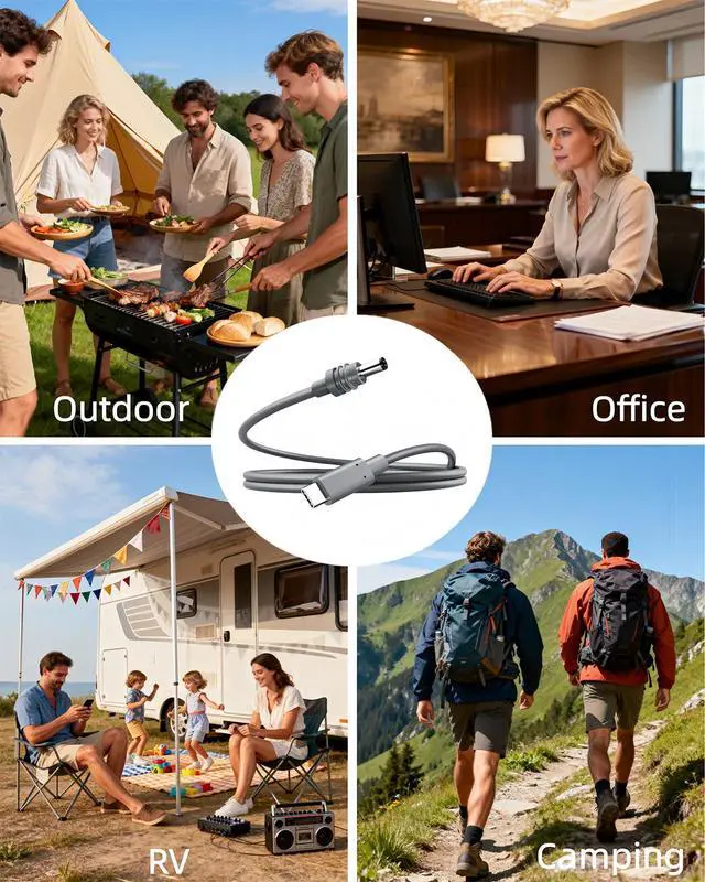 Alt view image 6 of 6 - NovaKits Starlink Mini USB-C to DC Power Cable 3.2ft, 20AWG Waterproof PD 100W USB Type-C to DC, Compatible with Starlink Mini, 100W+ PD Power Banks, Indoor & Outdoor Use