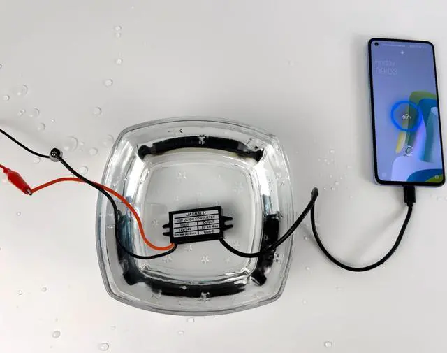 Alt view image 3 of 6 - Waterproof 12V/24V to 5V USB C Converter, Quick Charge QC3.0 USB Type-C Buck Charging Module, DC-DC Step Down Power Adapter Compatible with Raspberry Pi 4, Cellphone, Car (USB Type-C Connector)