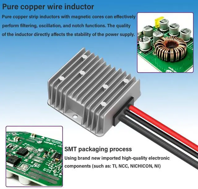 Alt view image 6 of 7 - Starlink Mini 12V Adapter,12/24V to 30V 3.5A Step Up Power Converter | 9.8FT cable,IP68 waterproof, 12/24V to 30V stable 3.5A output with built-in fuse,Plug & play for RV and off-grid use