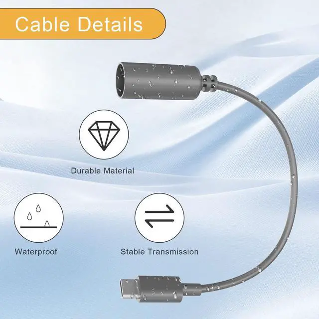 Alt view image 6 of 7 - Starlink Mini Type-C to DC Extension Cable 7.9-inchType-C Input Male to DC Female Output Waterproof Converter Adapter, Compatible With Starlink Mini 65W 20V Charger/Power Bank Replacement Accessories