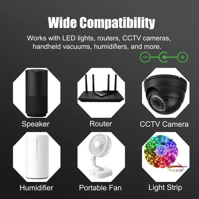 Alt view image 2 of 4 - USB 5V to 12V Step Up Converter Cable for Fan,Lamp,Router,Speaker,5.5x2.1mm | Converts USB 5V power to 12V output for small devices, with 1A max current and 3.3FT cable for flexible use.