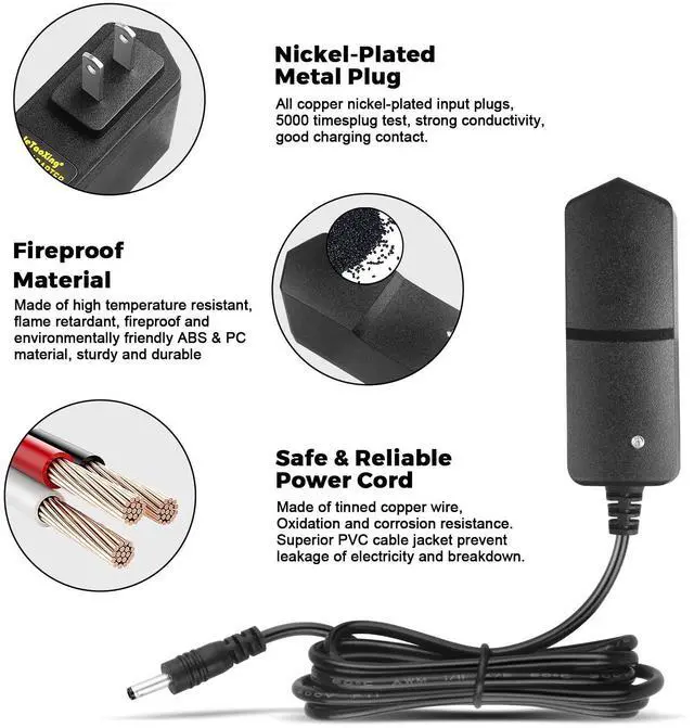 Alt view image 5 of 7 - LeTaoXing 6V 1.5A Power Supply 3.5mm x 1.35mm Mains AC-DC 9W Adapter 3.5mmx1.35mm for APEMAN Trail Cam H70 Hunting/Campark T100 Wildlife Camera, Toguard H85 Trail Camera