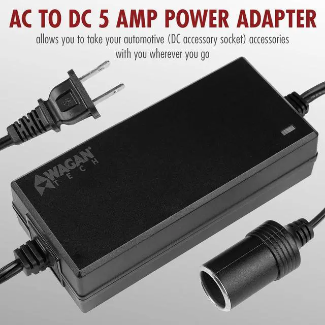 Alt view image 3 of 7 - EL9903 AC to DC Power Adapter 5A 60W Power Converter 110V AC to 12V DC Cigarette Lighter Socket Adapter for 12V Car portable Fridge ETL listed | 110V AC to 12V DC, Cigarette Lighter Socket