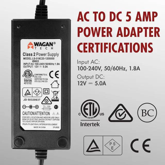 Alt view image 4 of 7 - EL9903 AC to DC Power Adapter 5A 60W Power Converter 110V AC to 12V DC Cigarette Lighter Socket Adapter for 12V Car portable Fridge ETL listed | 110V AC to 12V DC, Cigarette Lighter Socket