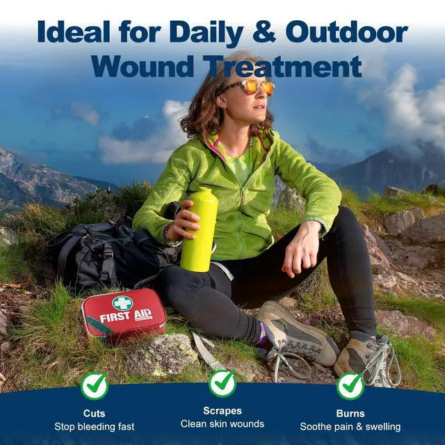 Alt view image 4 of 7 - General Medi 2-in-1 First Aid Kit (215 Piece Set) + 43 Piece Mini First Aid Kit -Includes Ice(Cold) Pack, Moleskin Pad and Emergency Blanket for Travel, Home, Office, Car, Workplace