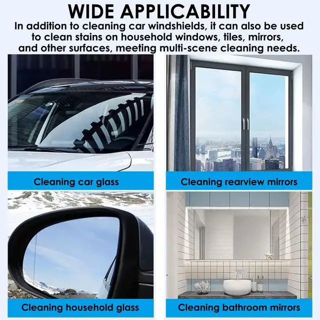 Alt view image 3 of 7 - 200 Bottles of cleaning tablets available, Car Windshield Washer Tablets, Glass Cleaner, Concentrated Effervescent Tablets, Solid Windshield Effervescent Wiper Tablet for Car Window Glass Cleaning