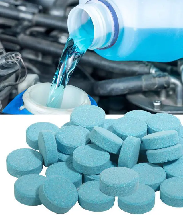 Main image of UBOG 50PCS Windshield Washer Fluid,Windshield Washer Tablets,Car Accessories Windshield Washer Fluid Concentrate,Car Windshield Washer Fluid,Automotive Glass Cleaner,Use for Remove Windshield Stains