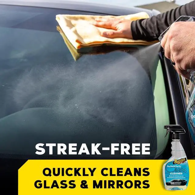 Alt view image 2 of 7 - Meguiar's Perfect Clarity Glass Cleaner, 24 Oz | Keep Windows, Windshields, and Mirrors Gleaming using a Premium Anti-Hazing Formula that Leaves a Superior Streak Free Finish