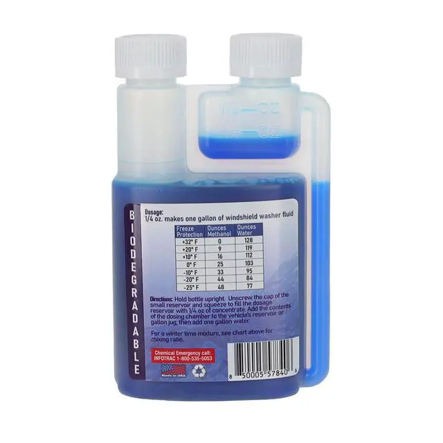Alt view image 2 of 7 - Qwix Mix Windshield Washer Fluid Concentrate, 1 Bottle Makes 32 Gallons, 1/4 oz. Makes 1 Gallon 100% Biodegradable