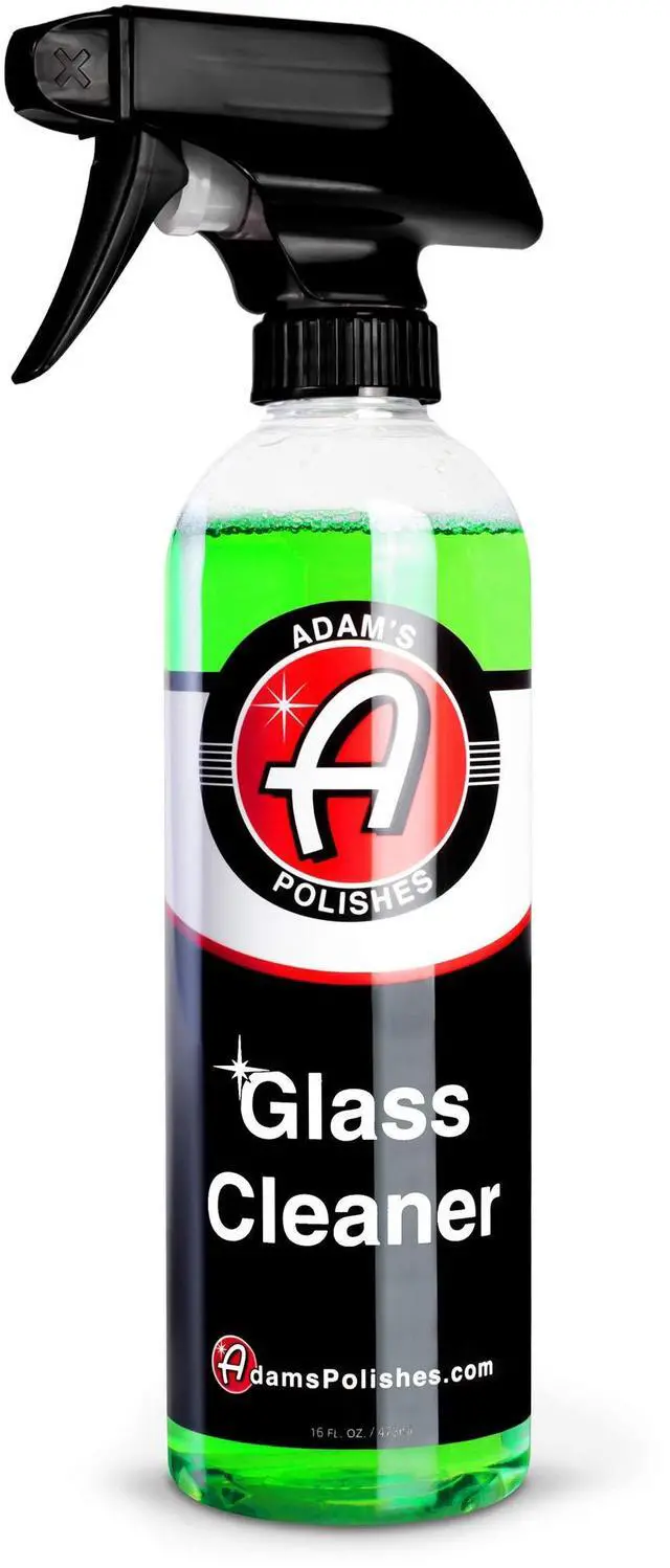 Main image of Adam's Polishes Glass Cleaner - Steak Free Car Wash Window Cleaner, All-Natural Streak Free Formula For Car Cleaning, Safe On Tinted & Non-Tinted Glass, Won't Strip Car Wax or Coating