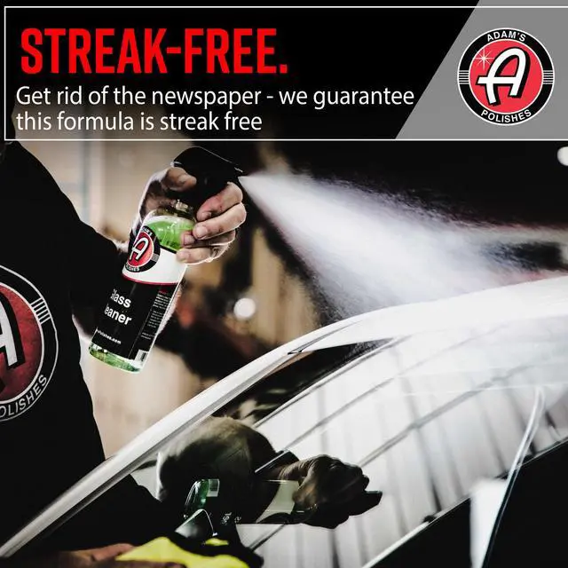 Alt view image 4 of 7 - Adam's Polishes Glass Cleaner - Steak Free Car Wash Window Cleaner, All-Natural Streak Free Formula For Car Cleaning, Safe On Tinted & Non-Tinted Glass, Won't Strip Car Wax or Coating