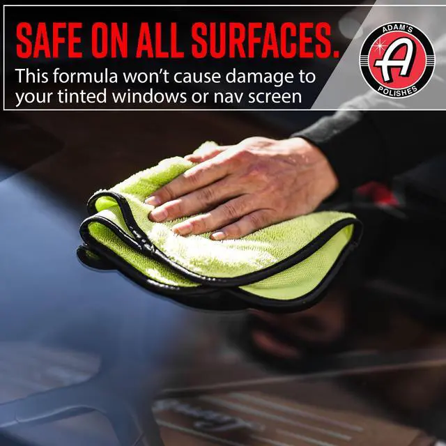 Alt view image 5 of 7 - Adam's Polishes Glass Cleaner - Steak Free Car Wash Window Cleaner, All-Natural Streak Free Formula For Car Cleaning, Safe On Tinted & Non-Tinted Glass, Won't Strip Car Wax or Coating