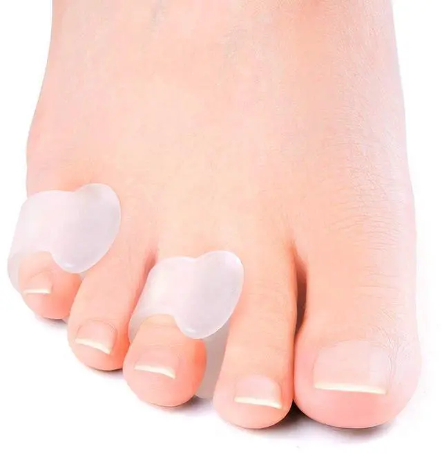 Main image of Welnove Gel Toe Separator, Pinky Toe Spacers, Little Toe Cushions, Small Toe Sleeves for Preventing Rubbing & Reducing Pressure (Pack of 12, Transparent)