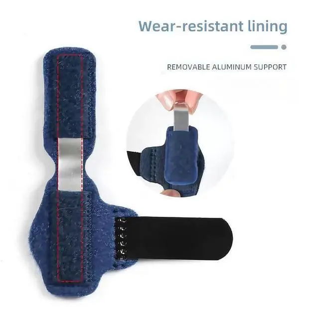 Alt view image 4 of 6 - Qintreesify 2 Pcs Small Toe Splints for Straightening Hammer Toe Corrector Toe Straightener Finger Support Brace Stabilizer Men Women Broken Support, Bunion Pads, Foot Health (Blue)