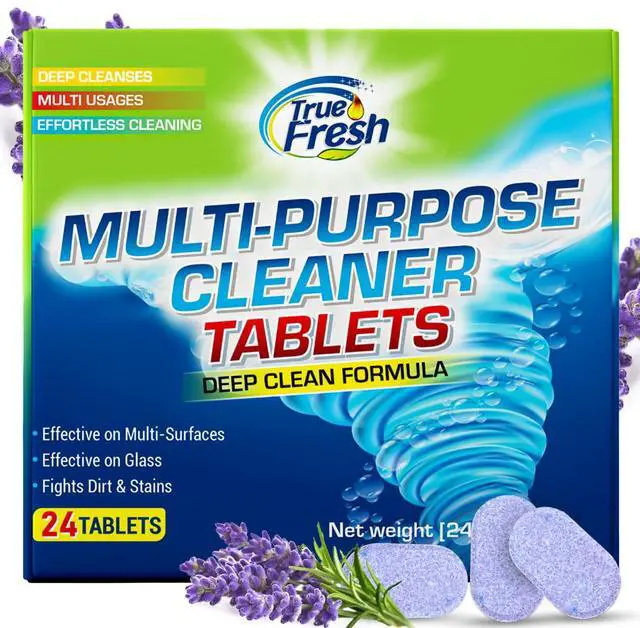 Main image of True Fresh All Purpose Cleaner Refill Cleaning Tablets - 24 Count, 384 oz | Multisurface cleaning power that removes tough grimes and stains, works as degreaser for effortless all purpose cleaning